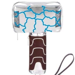 Disney Silver and Brown Hammer Keychain